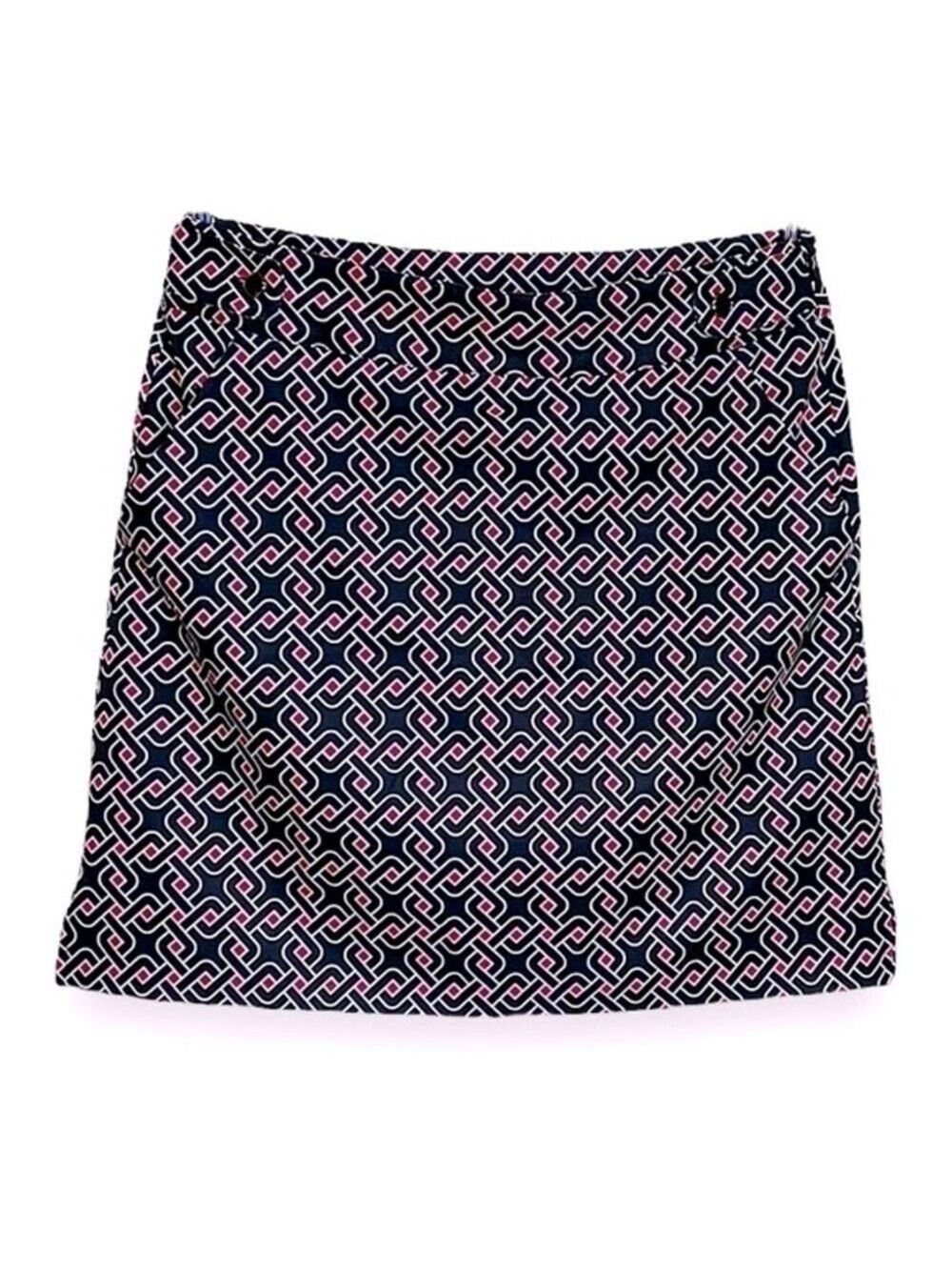 EP Pro Women’s Golf Skort Skirt size 4 Geometric Print with Pockets UPF 50